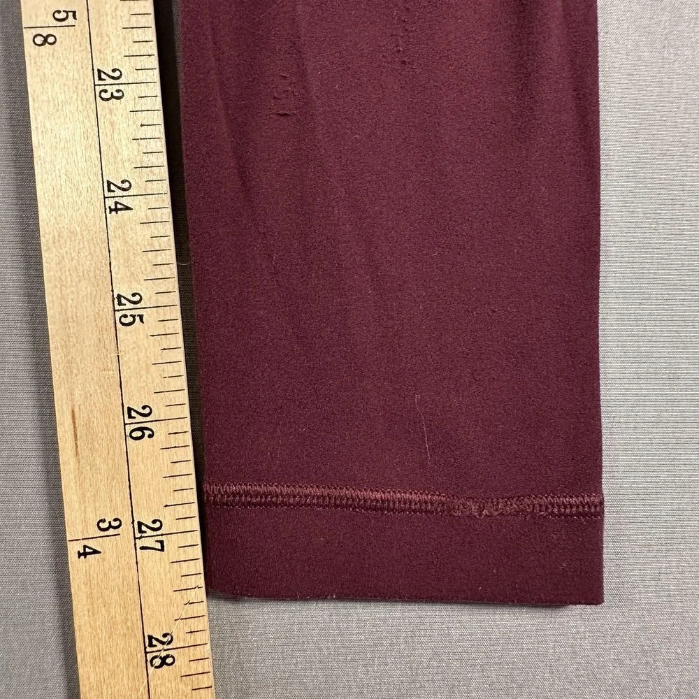 Lululemon Leggings Womens 4 Red High Rise Ankle Yoga Athletic Stretch Run Gym